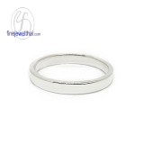 แหวนทองคำขาว แหวนเกลี้ยง แหวนแต่งงาน  -  R1005WG-9K